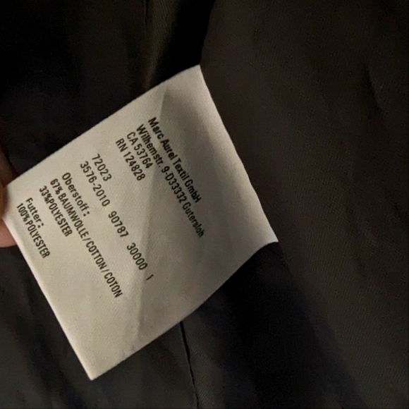 Marc Aurel Blazer Jacket 💕 Olive Brown XS 34 - Picture 7 of 8